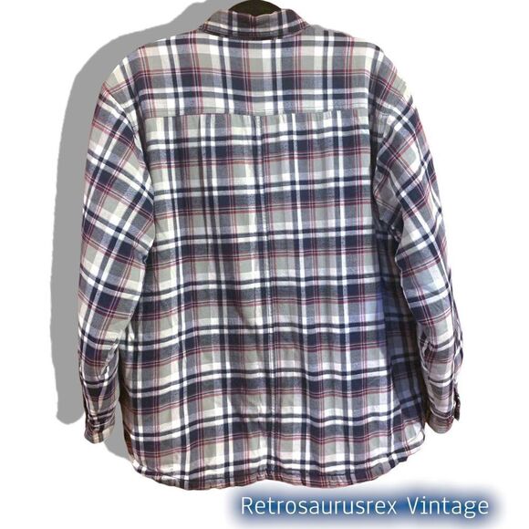 VINTAGE Berne Apparel Quilted Western Pearl Snap Flannel, XL - Picture 2 of 7